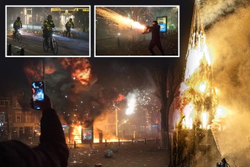 Una enorme explosión destruye varios edificios y deja un incendio arrasador, cuatro heridos y se teme que haya más enterrados bajo los escombros.