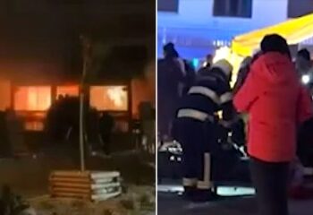 Una procesión silenciosa de 2.000 dolientes llena las calles en conmovedor homenaje después de que 40 personas murieran en el horroroso incendio en un bar de esquí suizo.