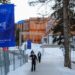 Preparativos antes del Foro Económico Mundial (FEM), en Davos