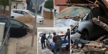 Alerta de clima rojo en un punto de vacaciones británico debido a que la tormenta trae lluvias "extraordinariamente peligrosas" y obliga a evacuaciones masivas