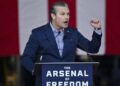 El secretario de Defensa de Estados Unidos, Pete Hegseth, habla en Blue Origin en Cabo Cañaveral, Florida, el 2 de febrero de 2026.