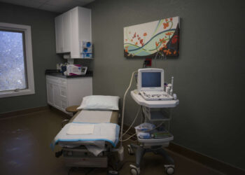 An examination room is empty at Wyoming's last abortion clinic, Wellspring Center, on March 10, 2025, in Casper, Wyoming.