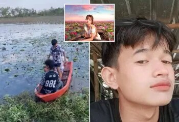 Momento de terror: un montón de globos llenos de gas explosivo estallaron en una bola de fuego gigante dentro del ascensor que envolvió a la gente en llamas.