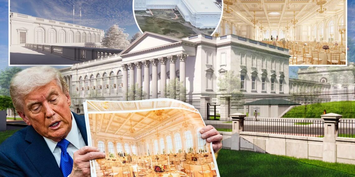 Trump revela el diseño del "gran y hermoso" salón de baile de 400 millones de dólares en la Casa Blanca que "los presidentes han querido durante 150 años"