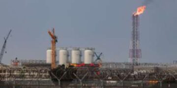 Una vista de la instalación de producción de gas natural licuado (GNL) en la ciudad industrial Ras Laffan de Qatar el 3 de marzo de 2026.