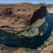 The Colorado River flows below the Glen Canyon Dam on April 18, 2023, in Page, Arizona.