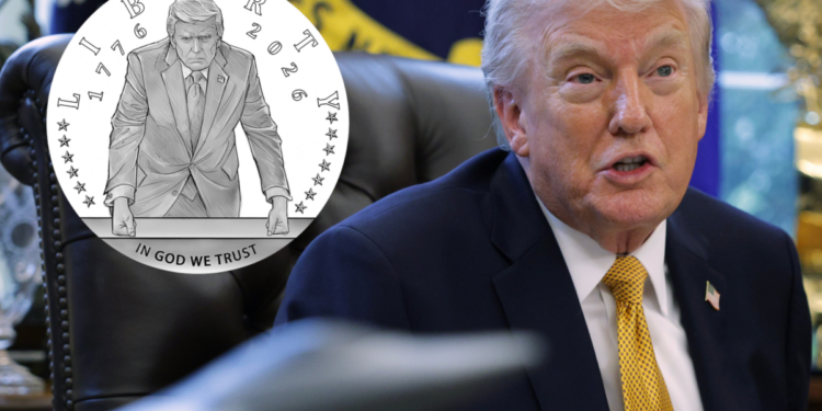 Los críticos critican la decisión de acuñar una moneda de Trump para la celebración del 250 aniversario de Estados Unidos