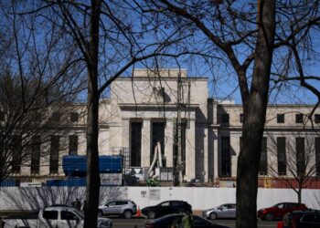 El edificio del Sistema de la Reserva Federal en Washington el 25 de marzo de 2024. (Madalina Vasiliu/The Epoch Times)