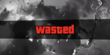 El video mostró la palabra. "desperdiciado" además de imágenes de ataques al estilo de la serie Grand Theft Auto.