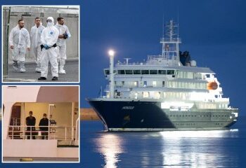 Los médicos del ejército se lanzan en paracaídas a una isla remota para ayudar al británico 'golpeado por el hantavirus' después de descender de un crucero condenado al fracaso.